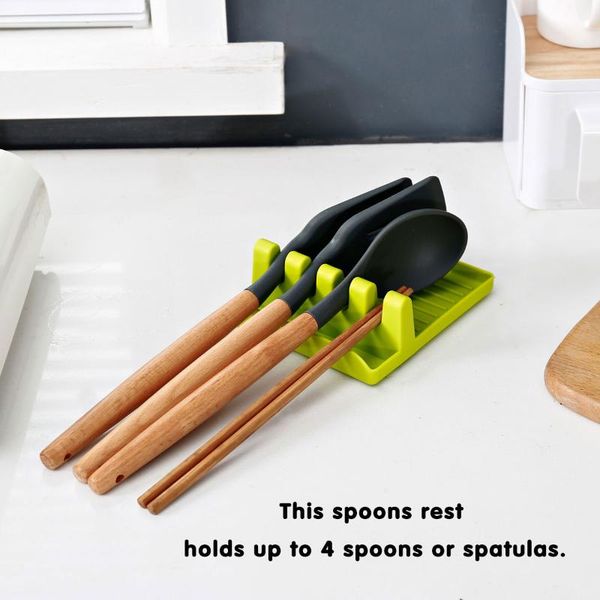 table runner soup ladle fruit knife spoon rests pot cover holder storage shelf tableware rack mat kitchen organizer cooking tools